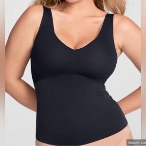 HONEYLOVE Women's Shapewear Black Tank Built In Bra Size 2X